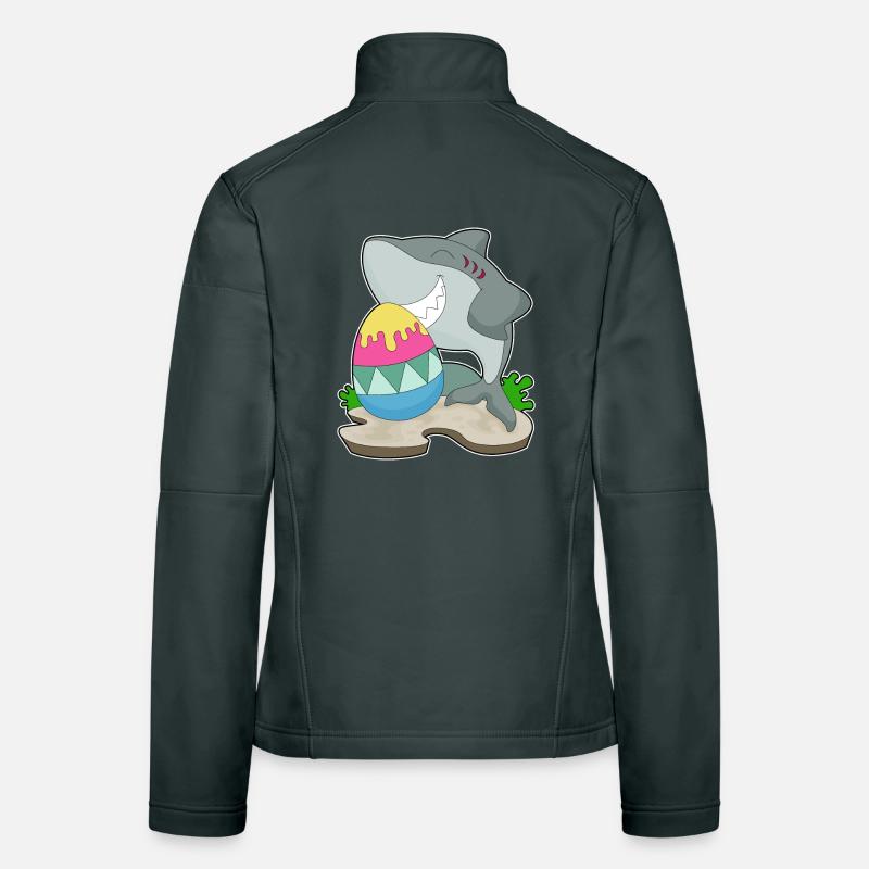 Oeuf de Pâques requin Veste en tissu softshell Femme