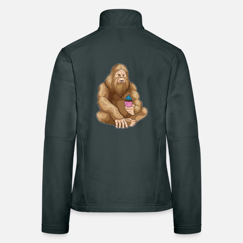 Cupcake d’Halloween Bigfoot Veste en tissu softshell Femme
