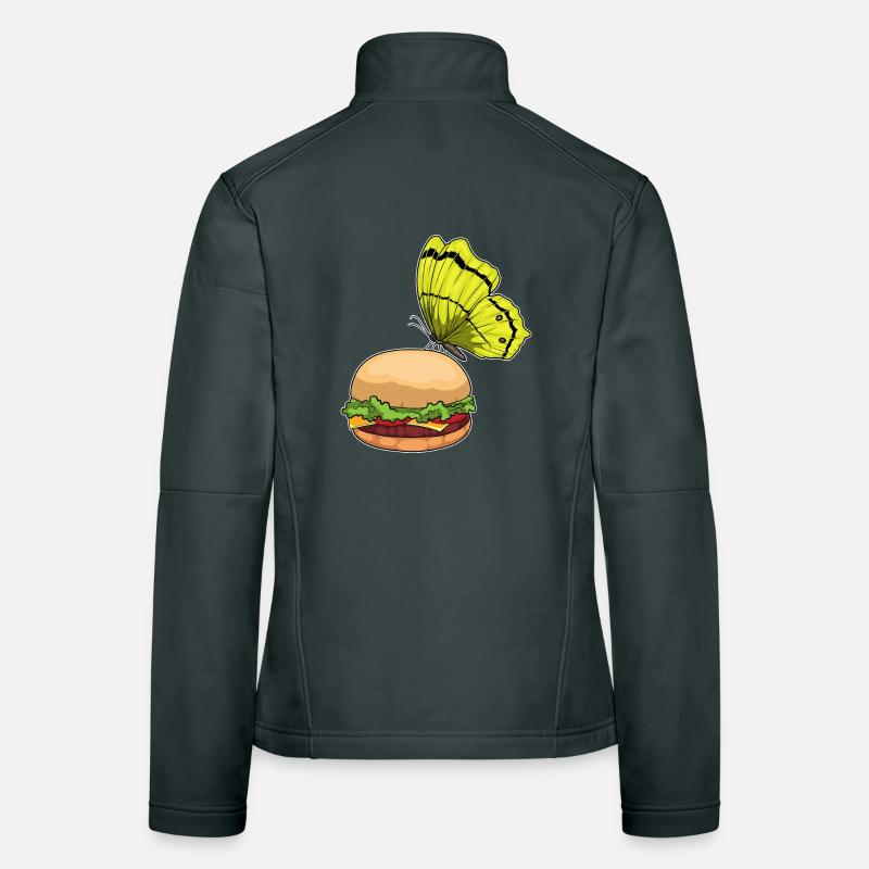 Burger papillon Veste en tissu softshell Femme