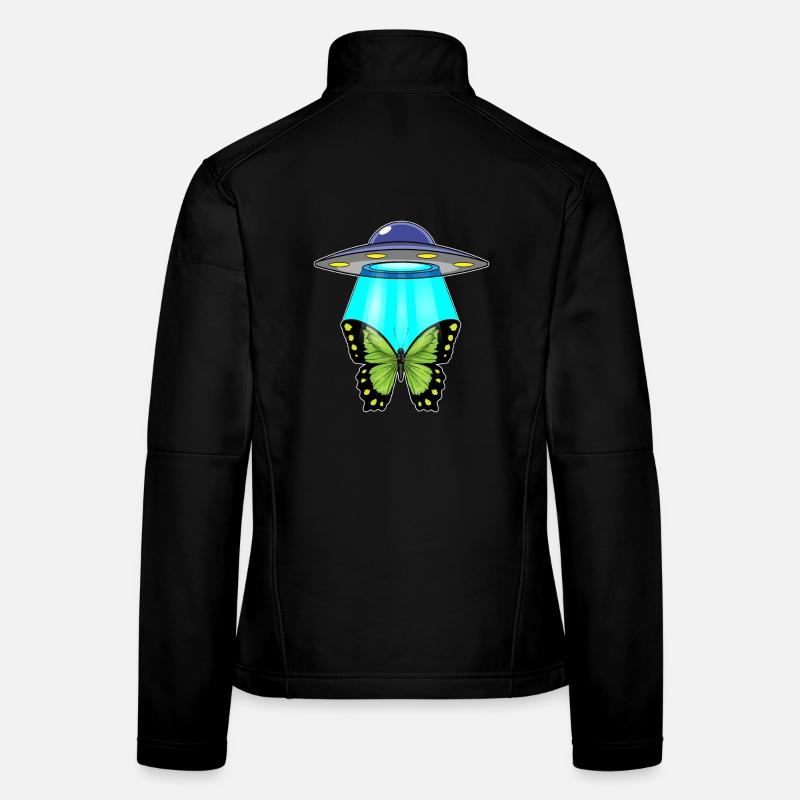 Butterfly, Spaceship, Space Women's Softshell Jacket