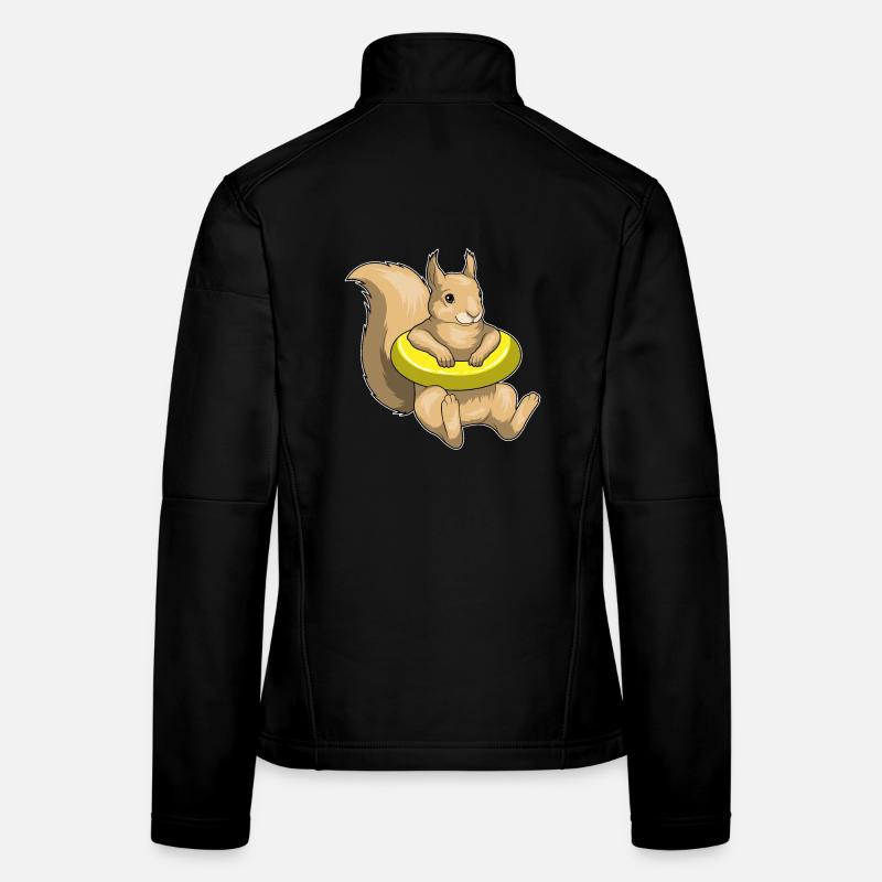 Nage d’écureuils dans le ring de nage Été Veste en tissu softshell Femme