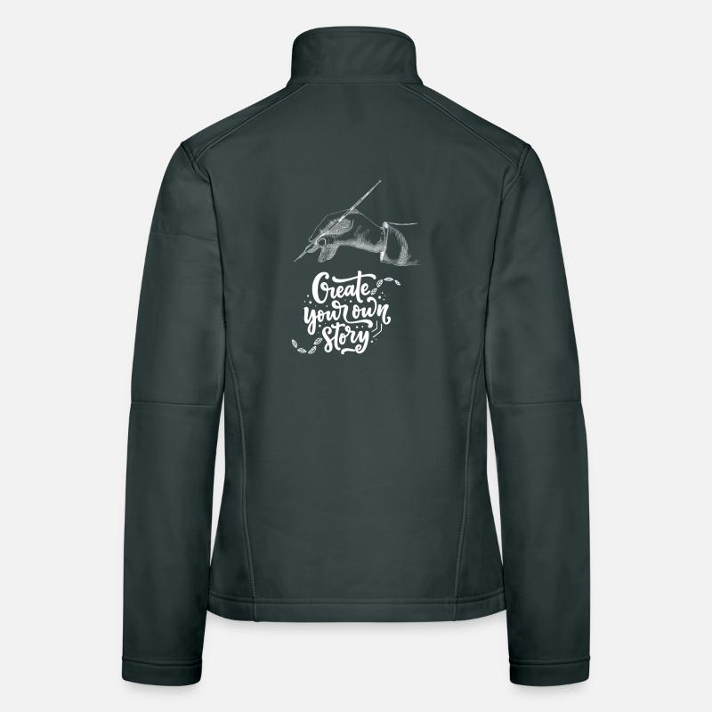Illustration de main avec message inspirant Veste en tissu softshell Femme