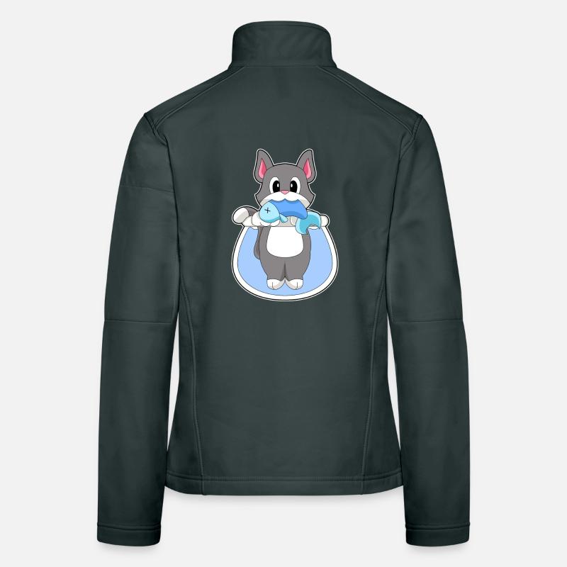 Poisson-chat Veste en tissu softshell Femme