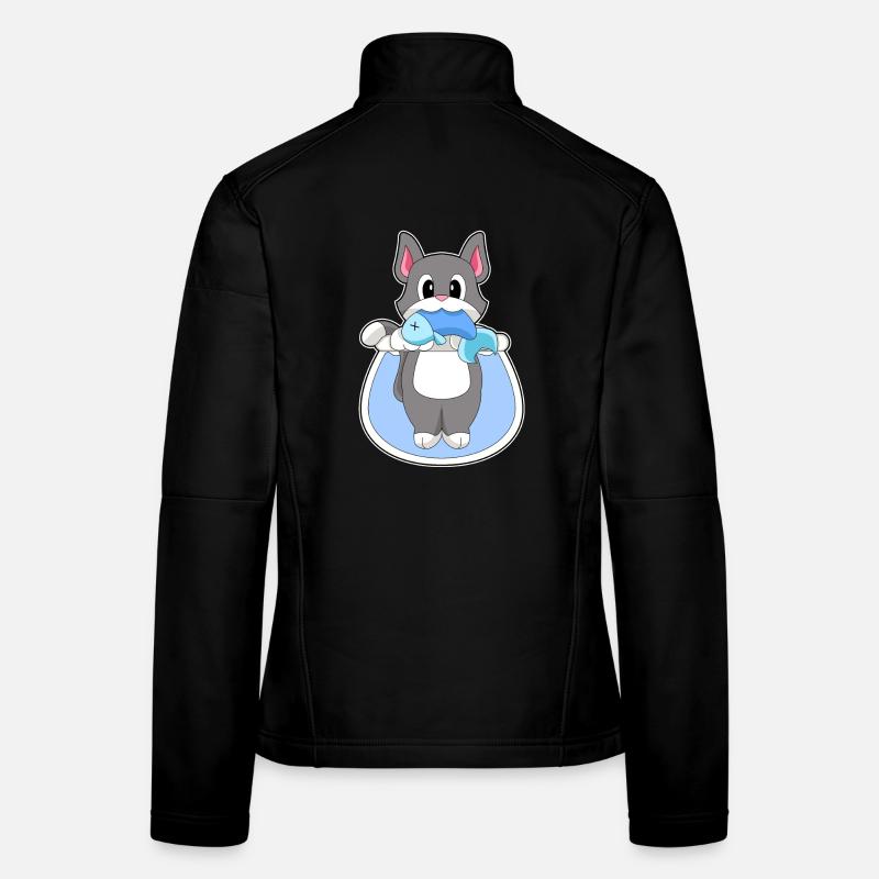 Katze Aquarium Frauen Softshelljacke