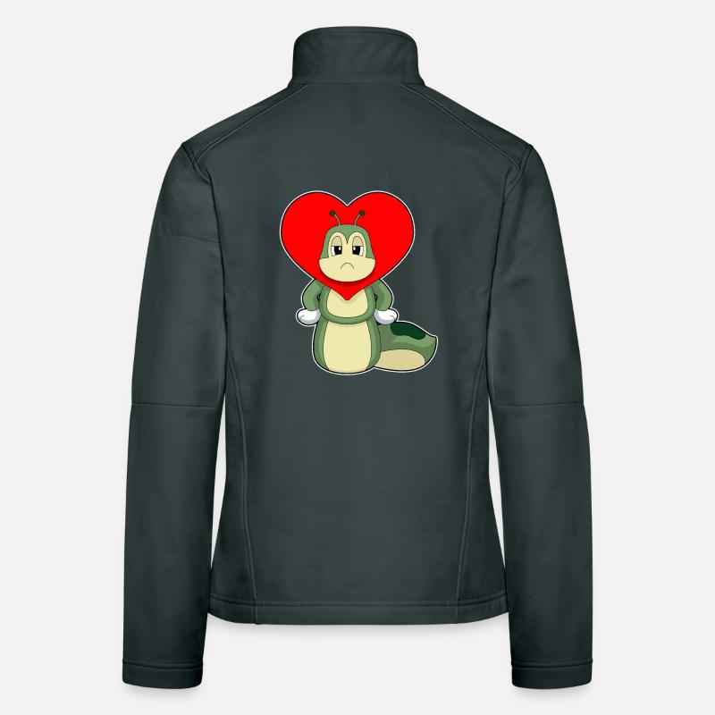 Raupe Herz Frauen Softshelljacke