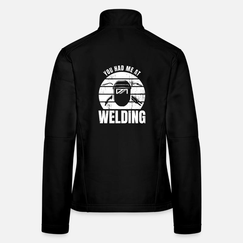 Tu m’as eu à la soudure Veste en tissu softshell Femme