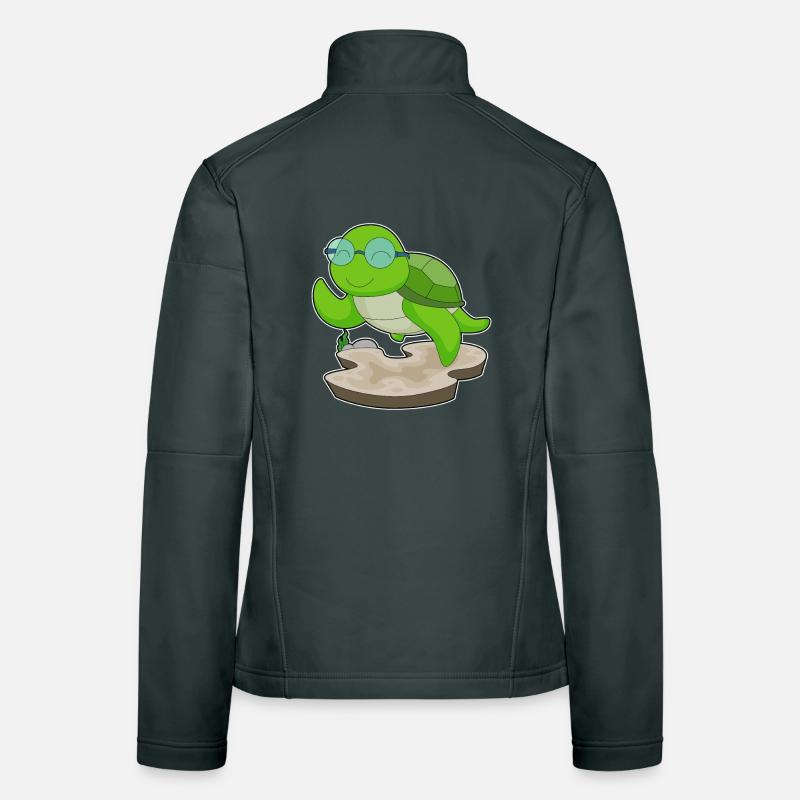 Turtle Glasses Women's Softshell Jacket