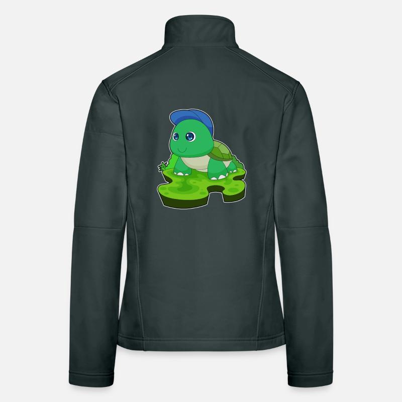 Tortue étudiant Cap école Veste en tissu softshell Femme