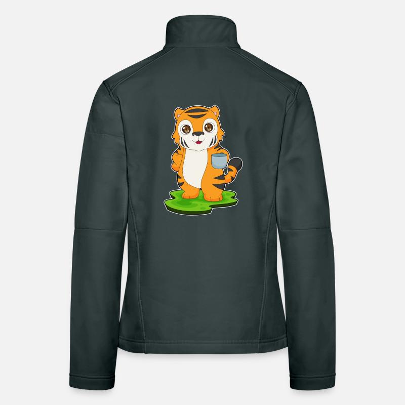 Tiger Tasse Frauen Softshelljacke