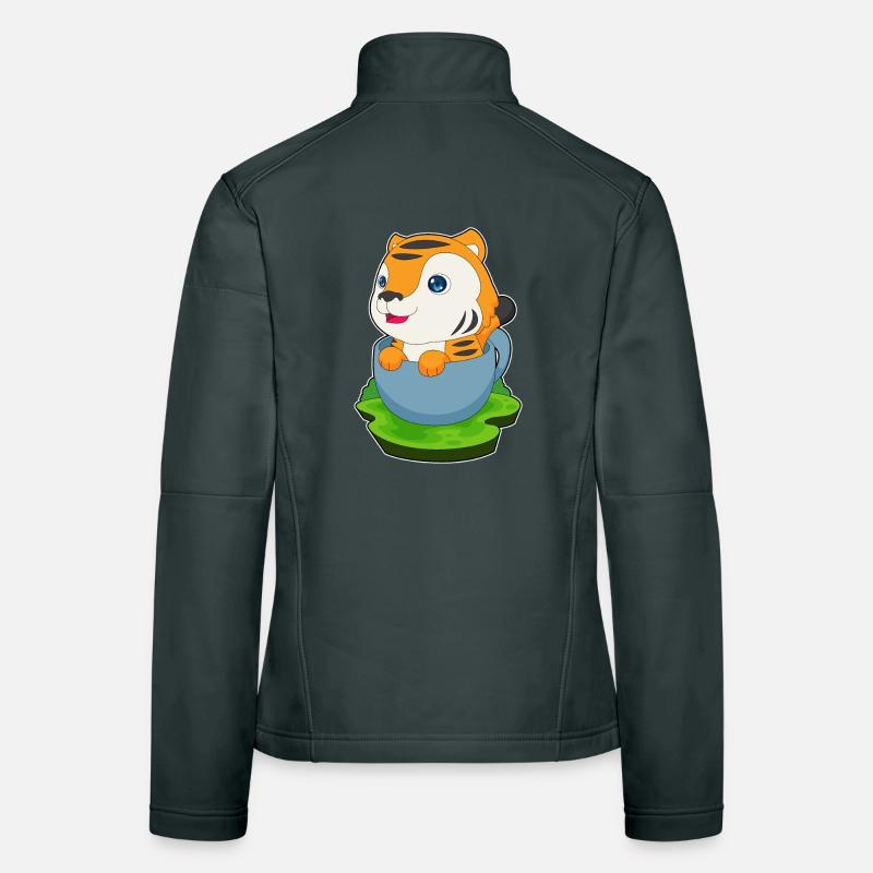 Mug Tigre Veste en tissu softshell Femme