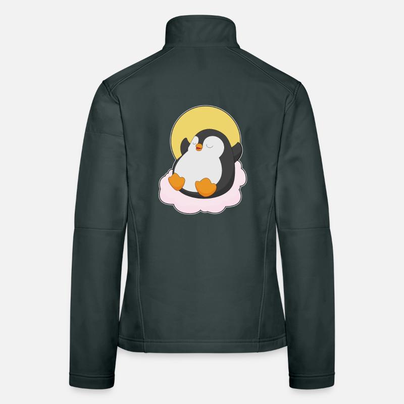 Penguin Clouds Women's Softshell Jacket