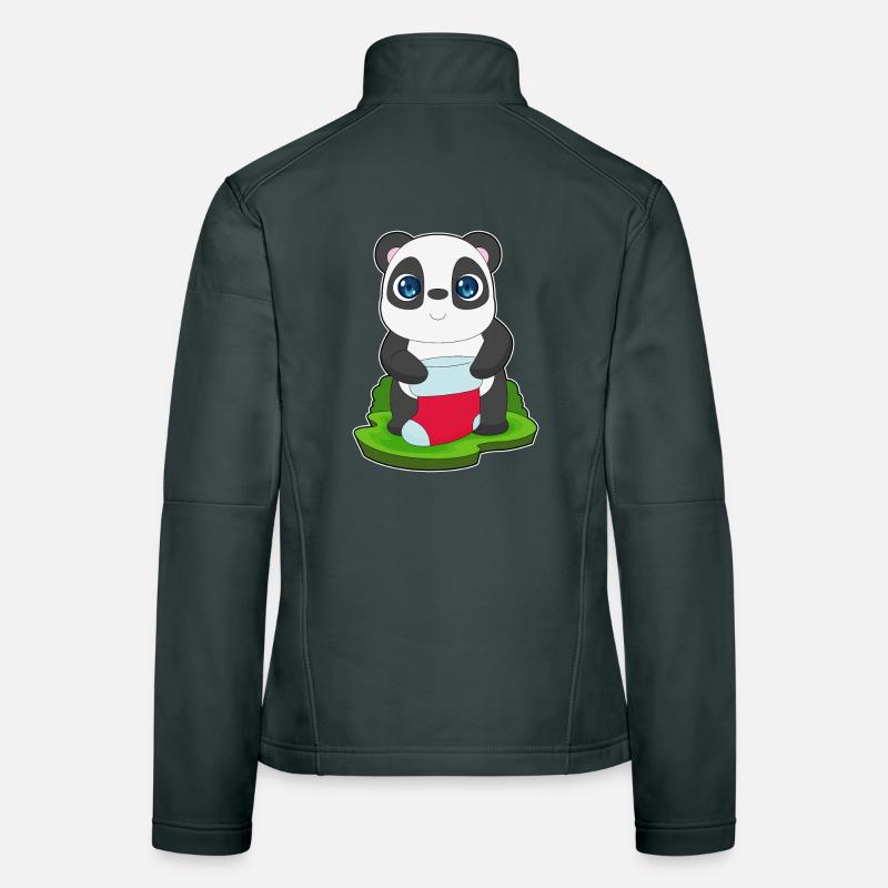 Chaussette de Noël Panda Veste en tissu softshell Femme