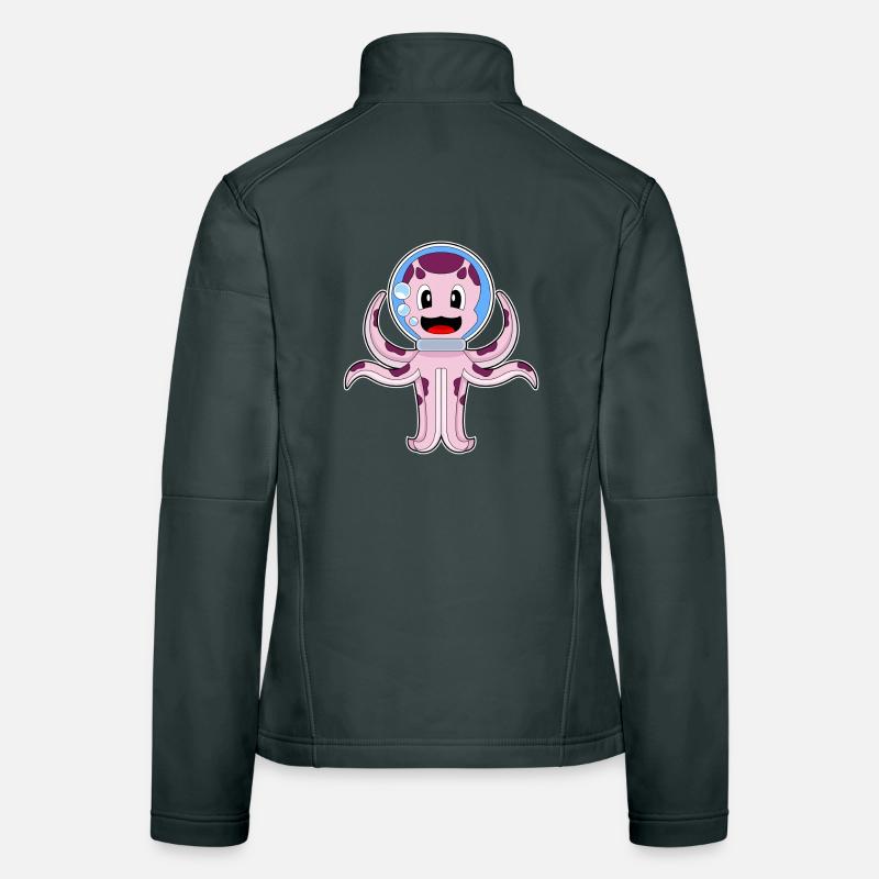 Krake Aquarium Frauen Softshelljacke
