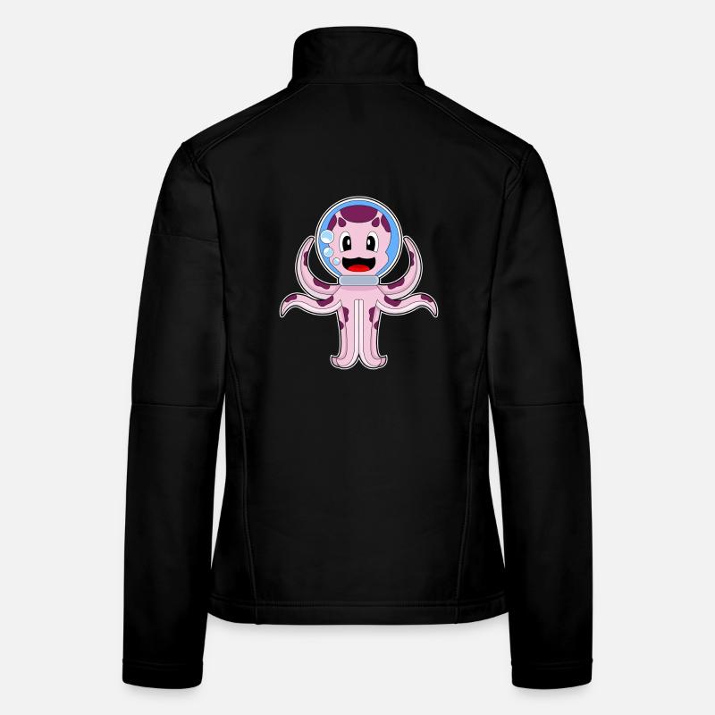 Aquarium de poulpe Veste en tissu softshell Femme