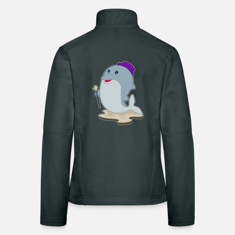 Bâton de marche Dolphin Pensioner Veste en tissu softshell Femme
