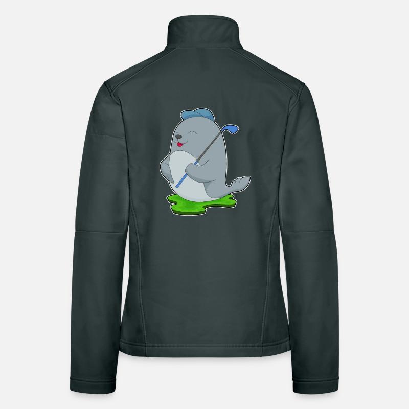 Seehund Golf Golfschläger Frauen Softshelljacke