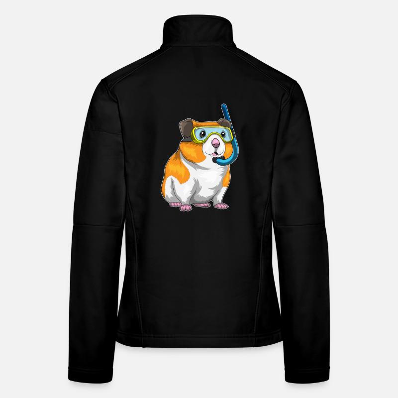 Plongée avec tuba pour hamster Veste en tissu softshell Femme