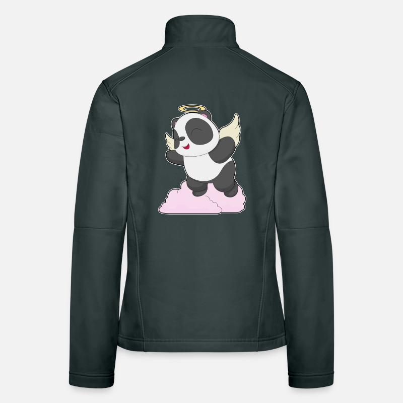 Ailes d’ange de panda Veste en tissu softshell Femme