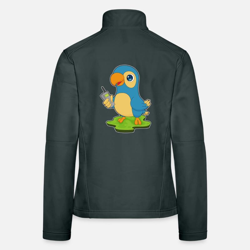 Papagei Mikrofon Frauen Softshelljacke