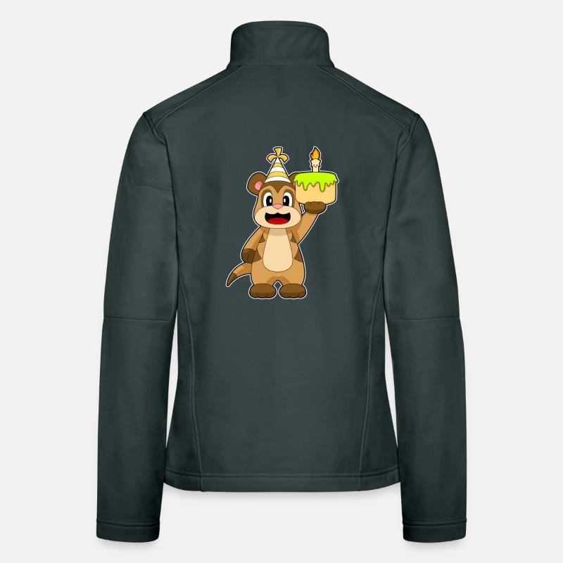 Gâteau d’anniversaire de suricate Veste en tissu softshell Femme