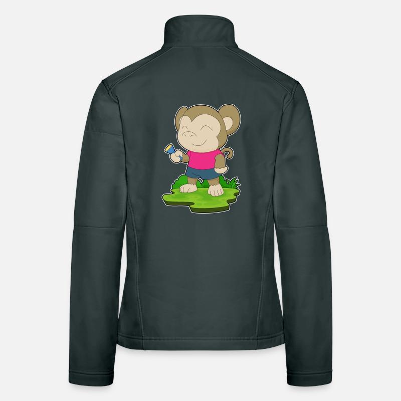 Lampe de poche Singe Veste en tissu softshell Femme