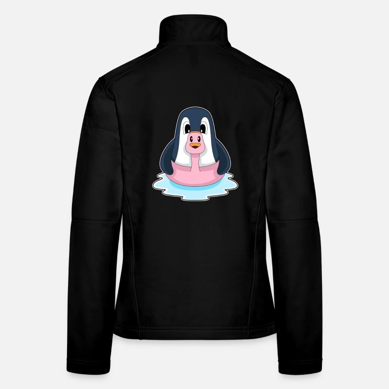 Flamant rose pingouin Veste en tissu softshell Femme