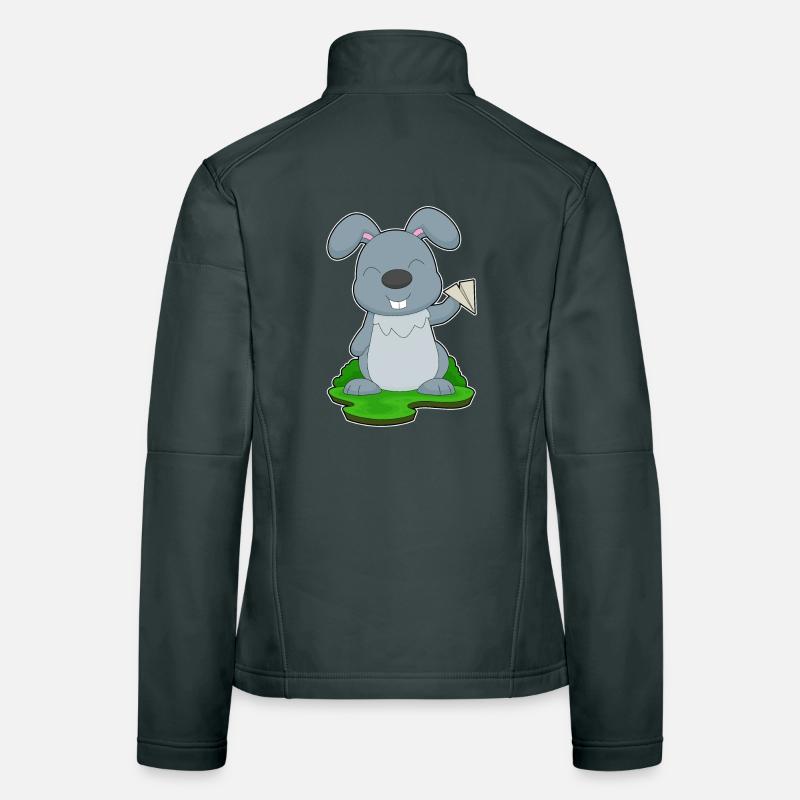 Rabbit Paper Airplane Women's Softshell Jacket