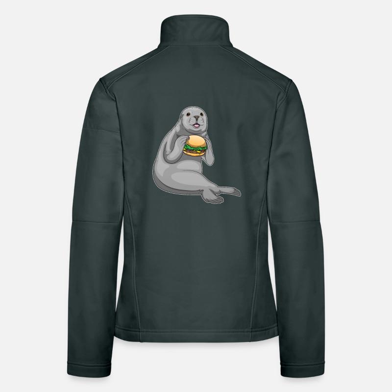 Cheeseburger du phoque Veste en tissu softshell Femme