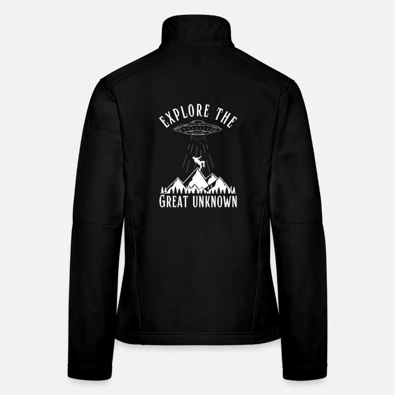 Explorez les grands extraterrestres OVNI inconnus Veste en tissu softshell Femme