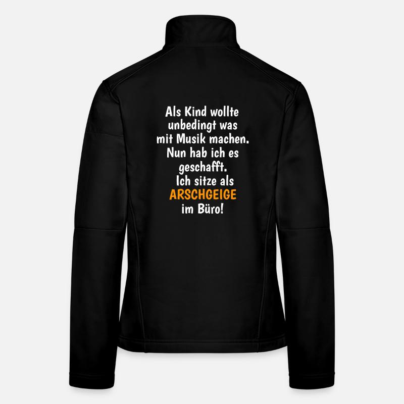 Als Kind wollte ich unbedingt was mit Musik machen Frauen Softshelljacke