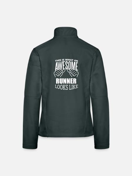 course - Veste en tissu softshell Femme - gris foncé - Dos