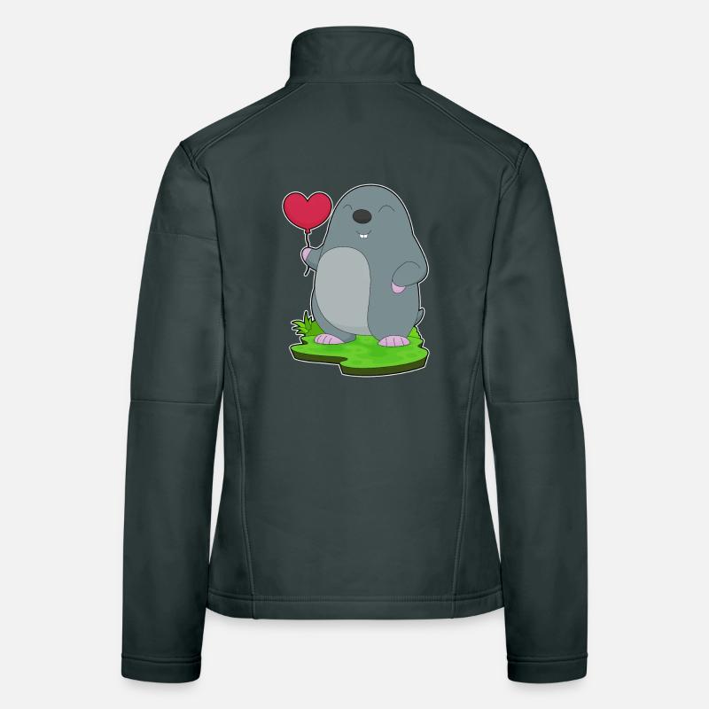 Maulwurf Luftballon Frauen Softshelljacke