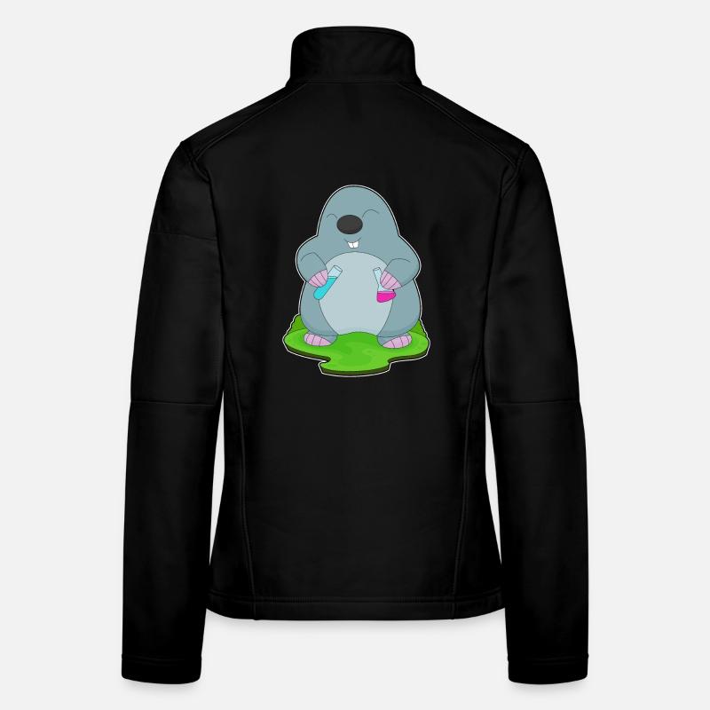 Mole Scientist Test Tube Women's Softshell Jacket