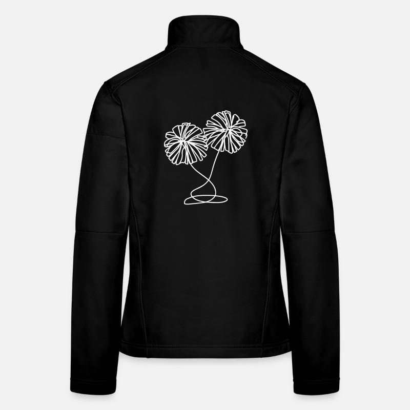 Cheerleader Pompons Zeichnung Frauen Softshelljacke