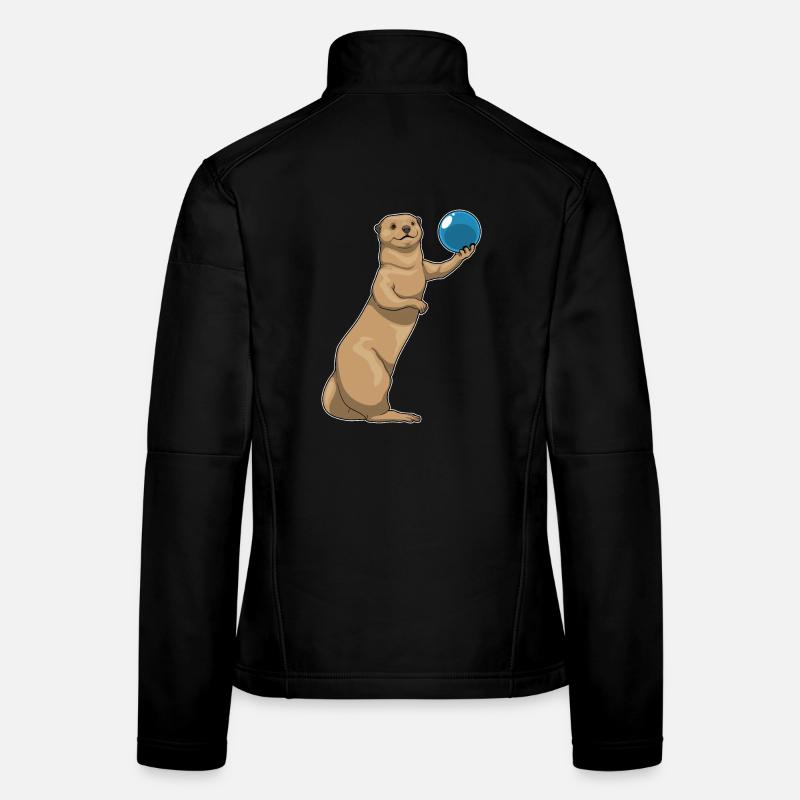 Otter Bowling Bowlingkugel Frauen Softshelljacke