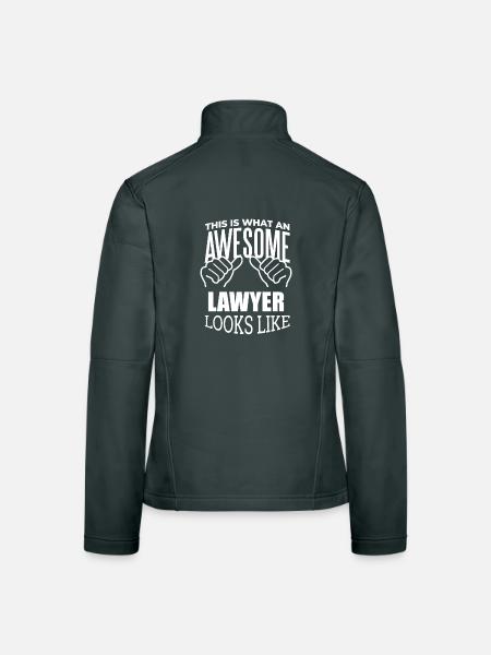Rechtsanwalt - Frauen Softshelljacke - Dunkelgrau - Hinten