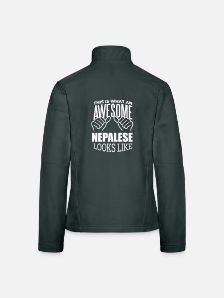 Nepal - Frauen Softshelljacke - Dunkelgrau - Hinten