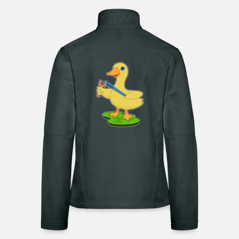 Fronde de canard Veste en tissu softshell Femme