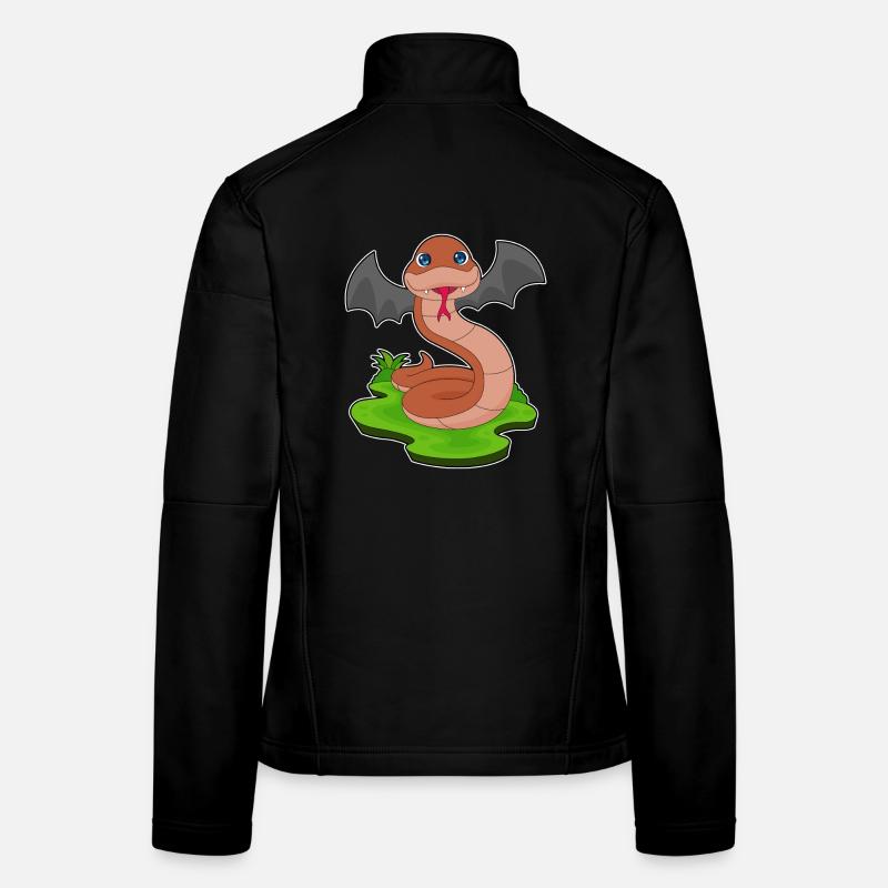 Chauve-souris serpent Veste en tissu softshell Femme