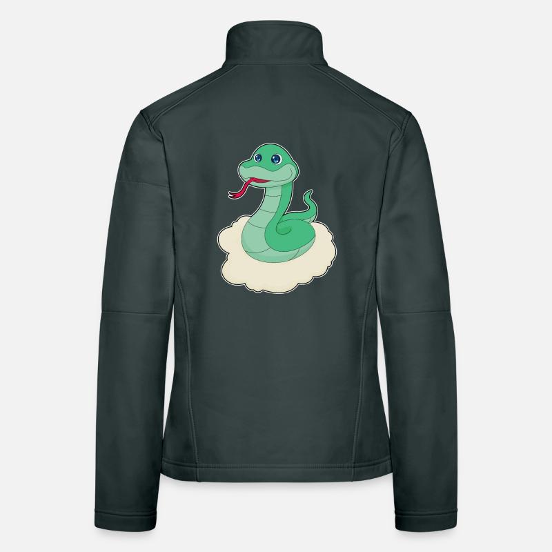 Nuages de serpent Veste en tissu softshell Femme