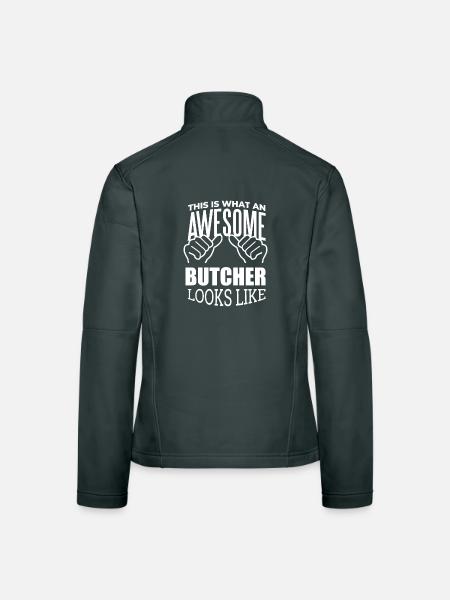 Metzger - Frauen Softshelljacke - Dunkelgrau - Hinten