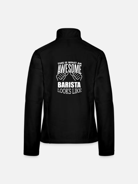 Barista - Veste en tissu softshell Femme - noir - Dos
