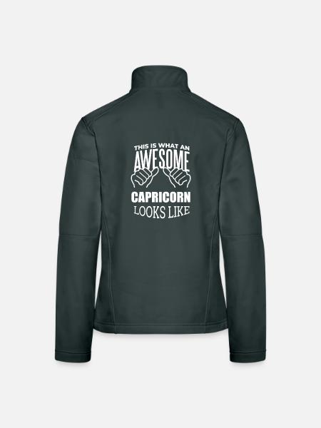 Capricorne - Veste en tissu softshell Femme - noir - Dos
