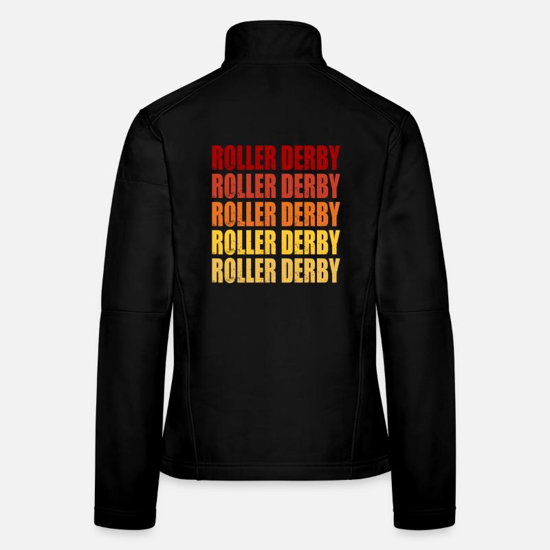 Roller Derby Retro Vintage Graphic Women's Softshell Jacket