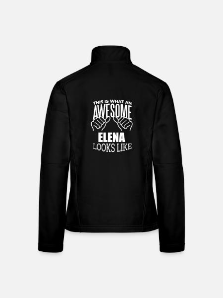Elena - Women's Softshell Jacket - black - Back
