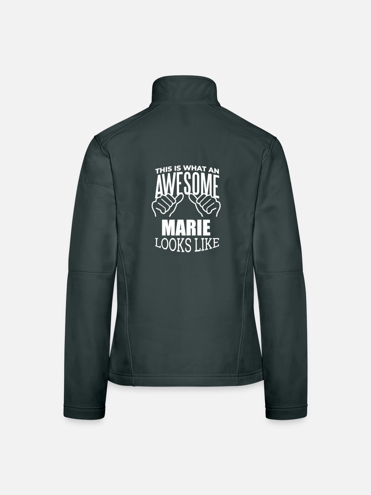 Marie - Women's Softshell Jacket - black - Back