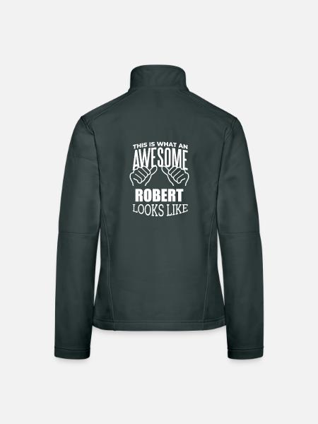 Robert - Veste en tissu softshell Femme - gris foncé - Dos