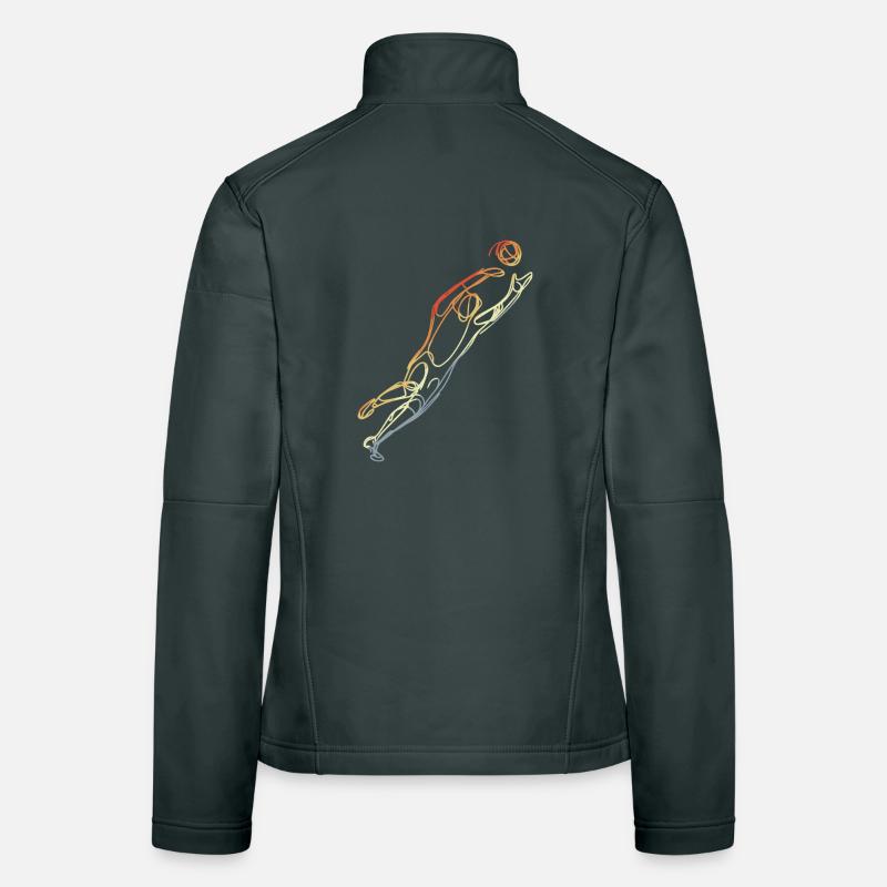 Goalkeeper Sketch Women's Softshell Jacket