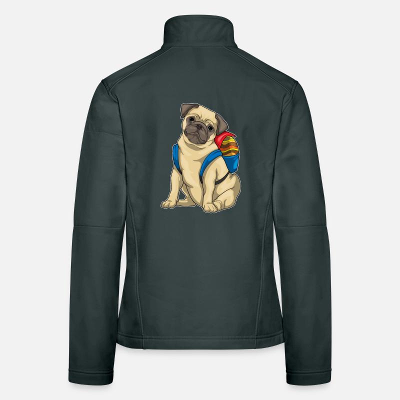 Mops Ostern Schüler Frauen Softshelljacke