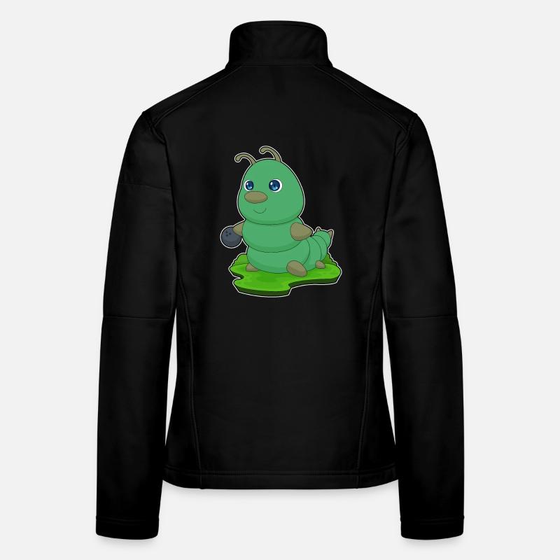 Raupe Bowling Bowlingkugel - Frauen Softshelljacke - Schwarz